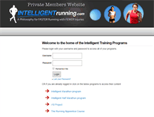 Tablet Screenshot of intelligent-running.com